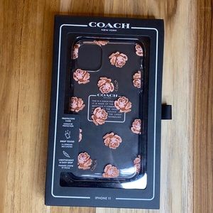 COACH Glittery Pink Flower IPhone 11 case